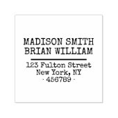 カスタム2名字タイプライター差出人住所 セルフインキングスタンプ (デザイン)