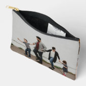 カスタム2家族の写真コラージュ アクセサリーポーチ (見開き)