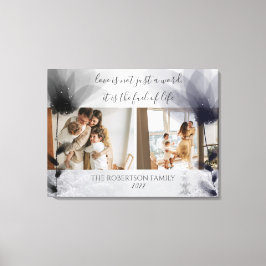 カスタム2家族の写真フローラオーバーレイKeepsake キャンバスプリント
