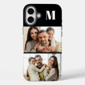 カスタム2家族写真+モノグラム入り Case-Mate iPhoneケース (裏面)