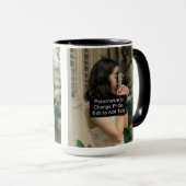 カスタム2枚の写真アートワークのスローガン15 ozコンボ マグカップ (正面右)