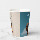 カスタム2枚の写真バースデーパーティーセルフィー写真 紙コップ (左)