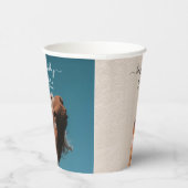 カスタム2枚の写真バースデーパーティーセルフィー写真 紙コップ (右)