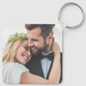 カスタム2枚の写真入り両面表結婚示 キーホルダー (裏面)