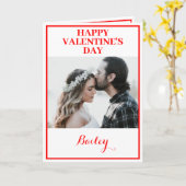 カスタム2枚の写真 バレンタインデーの折りたたみカード カード (黄色い花)