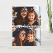カスタム2枚テンプレートハッピーハローウィン カード (正面)