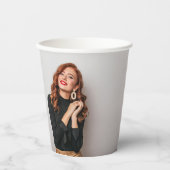 カスタム2枚パーティー自撮写真写真 紙コップ (正面)