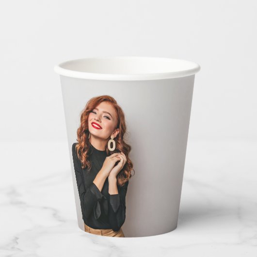 カスタム2枚パーティー自撮写真写真 紙コップ (正面)