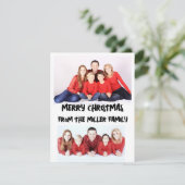 カスタム2枚2枚フォトフラットクリスマスカード シーズンカード (スタンド正面)
