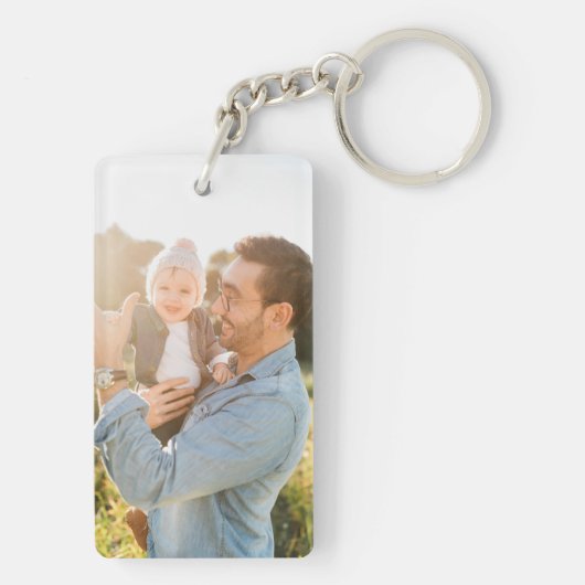 カスタム2枚 |両面フォト キーホルダー (裏面)