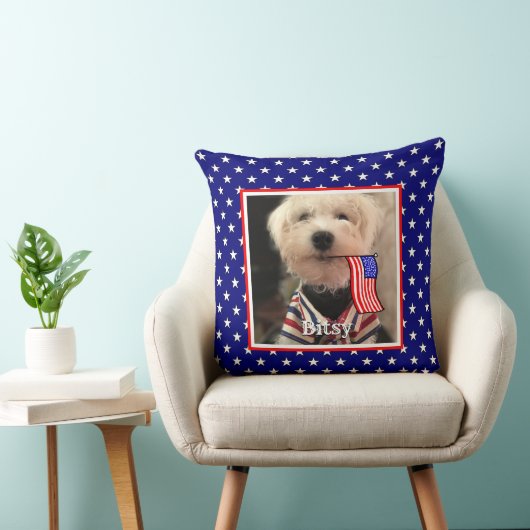 カスタム2枚USAアメリカ国旗かわいい クッション (椅子)