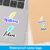 カスタム2男の子の名前、ボトルデカールラベル シール