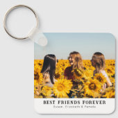 カスタム2面の写真と名前BFF Keychain キーホルダー (正面)