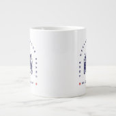 カスタム20オンス 巨大マグカップ | お客様のデザインをアップロードできる特大マグカップ ジャンボコーヒーマグカップ (正面)
