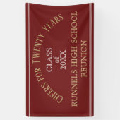 カスタム20年懇親会バナー 横断幕 (縦)