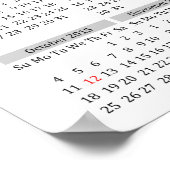 カスタム2015年カレンダポスター ポスター (角)