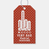 カスタム2020中指レビューが推奨されない ギフトタグ (正面)
