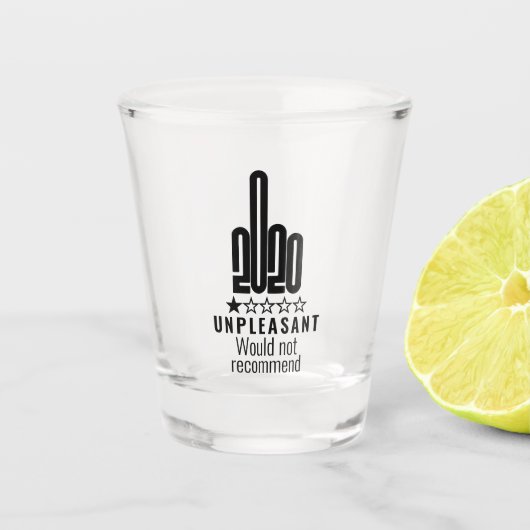 カスタム2020中指レビューが推奨されない ショットグラス (正面)