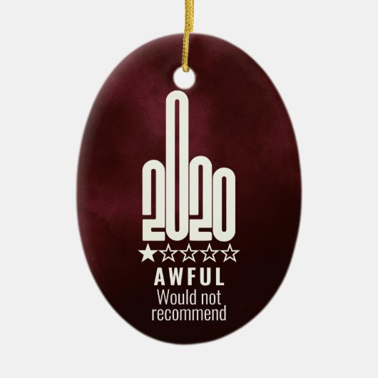 カスタム2020中指レビューが推奨されない セラミックオーナメント (正面)