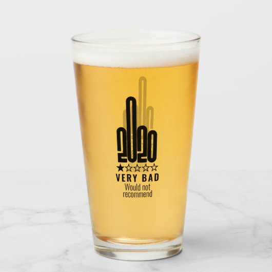 カスタム2020中指レビューが推奨されない タンブラーグラス (ドリンク正面)