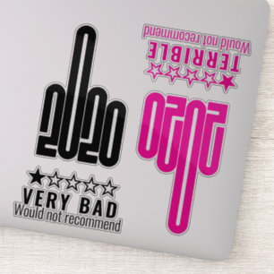 カスタム2020中指レビューPink Black 4パック シール