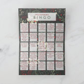 カスタム2021年おもしろい検疫ビンゴ写真クリスマス シーズンカード (内部)