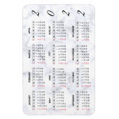 カスタム2022大理石カレンダーマグネット マグネット (縦)