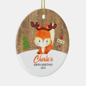 カスタム2023初めてのクリスマスオーナメント セラミックオーナメント (右)