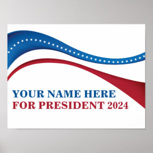カスタム2024年大統領候補の追加 ポスター