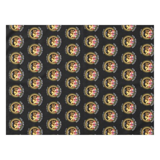 カスタム2024年ECLIPSEフラグ太陽のの合計 テーブルクロス (正面(横))