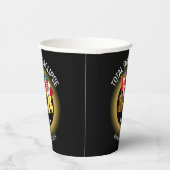 カスタム2024年ECLIPSEフラグ太陽のの合計 紙コップ (右)