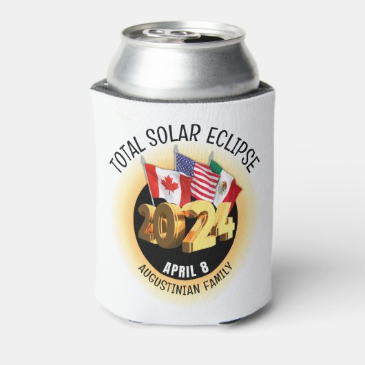 カスタム2024年ECLIPSEフラグ太陽のファミリー 缶クーラー (缶裏面)
