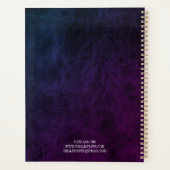 カスタム2025プロフェッショナル会社ロゴレザー プランナー手帳 (裏面)