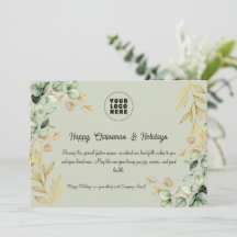 カスタム2025企業の年クリスマス・グリーティング・カード