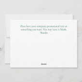 カスタム2025企業の年クリスマス・グリーティング・カード シーズンカード (裏面)