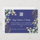 カスタム2025企業の年クリスマス・グリーティング・カード シーズンカード (正面)