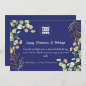 カスタム2025企業の年クリスマス・グリーティング・カード シーズンカード (正面/裏面)