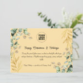 カスタム2025企業の年クリスマス・グリーティング・カード シーズンカード (スタンド正面)