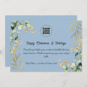 カスタム2025企業の年クリスマス・グリーティング・カード シーズンカード (正面/裏面)