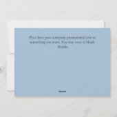 カスタム2025企業の年クリスマス・グリーティング・カード シーズンカード (裏面)