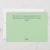 カスタム2025企業の年クリスマス・グリーティング・カード シーズンカード (裏面)