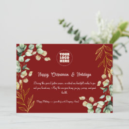 カスタム2025企業の年クリスマス・グリーティング・カード シーズンカード