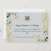 カスタム2025企業の年クリスマス・グリーティング・カード シーズンカード (正面)