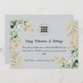 カスタム2025企業の年クリスマス・グリーティング・カード シーズンカード (正面/裏面)