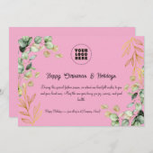 カスタム2025企業の年クリスマス・グリーティング・カード シーズンカード (正面/裏面)