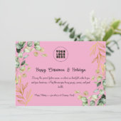 カスタム2025企業の年クリスマス・グリーティング・カード シーズンカード (スタンド正面)