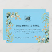 カスタム2025企業の年クリスマス・グリーティング・カード シーズンカード (正面/裏面)