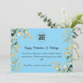 カスタム2025企業の年クリスマス・グリーティング・カード シーズンカード (スタンド正面)
