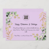 カスタム2025企業の年クリスマス・グリーティング・カード シーズンカード (正面/裏面)