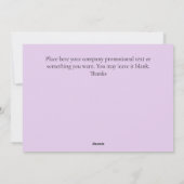 カスタム2025企業の年クリスマス・グリーティング・カード シーズンカード (裏面)